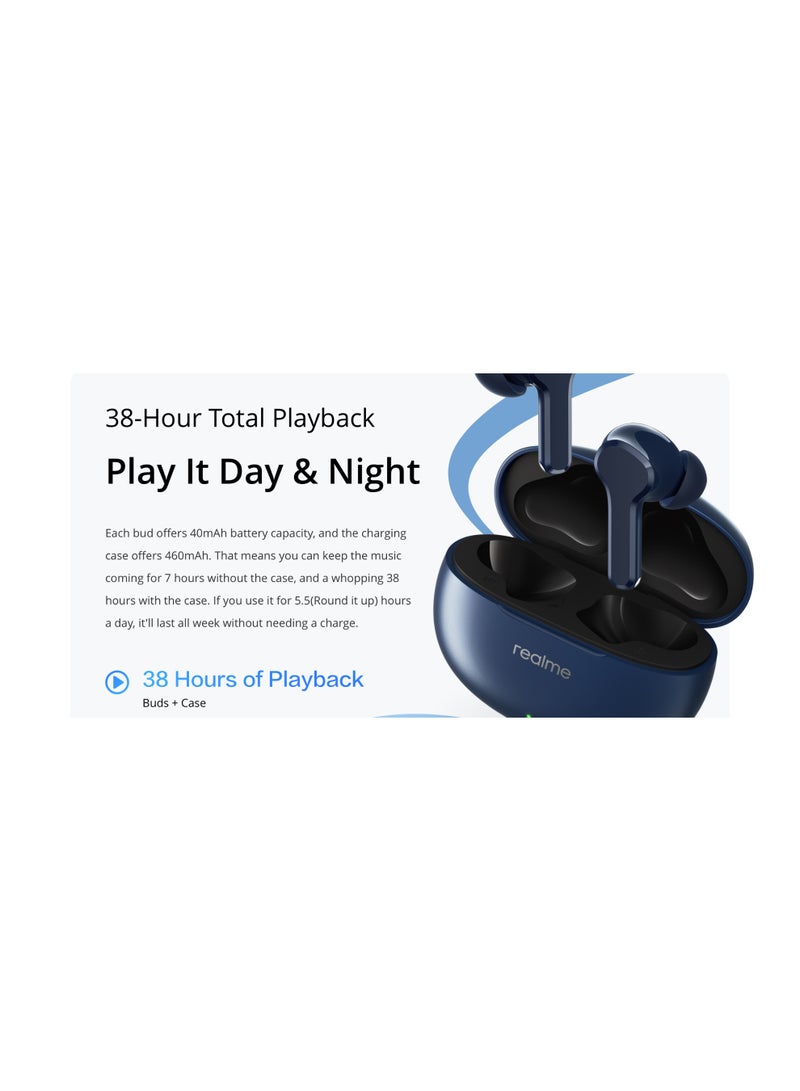 realme T110 True Wireless Bluetooth Earbuds - Black - Image 5