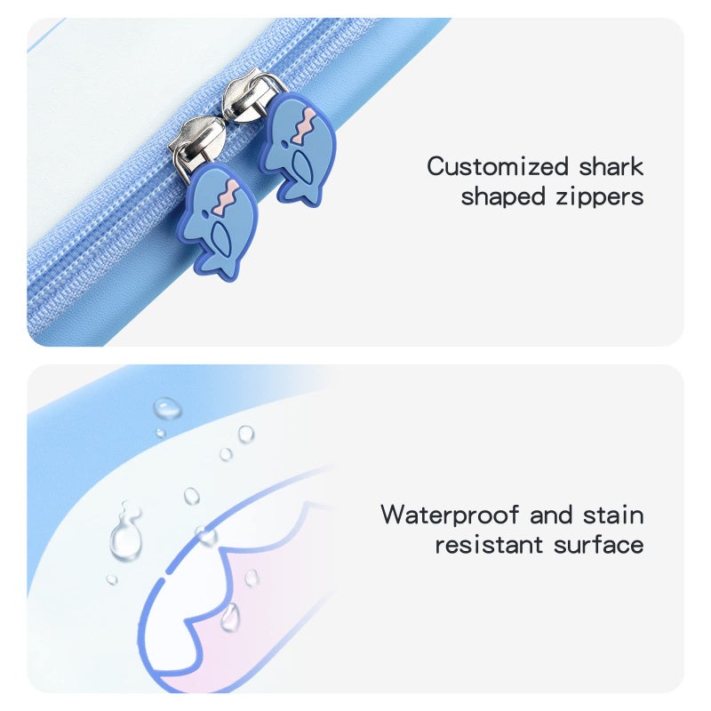 Geekshare Shark Carry Case Compatible with Switch/Switch OLED - Portable Hardshell Slim Travel Carrying Case fit Switch Console & Game Accessories -- Shark - Image 3