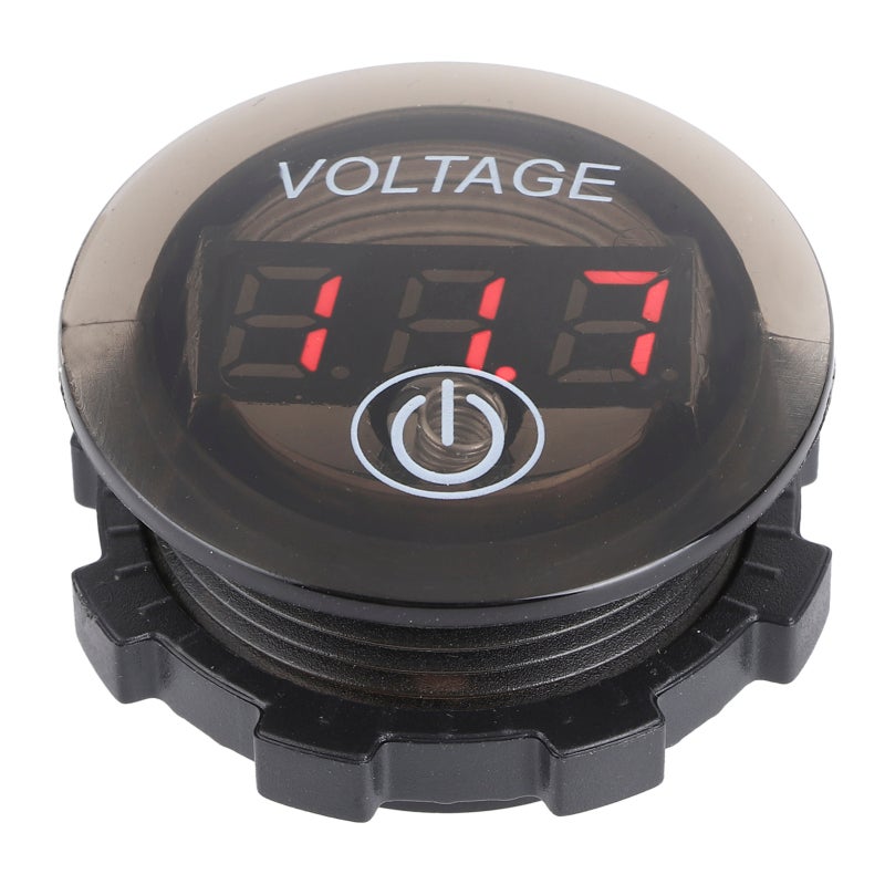 Digital Voltmeter 3-Bit LED Display Twist-and-Lock Design - Voltage Meter with Reverse Connection Protection for Car Motorcycle Boat - Image 3