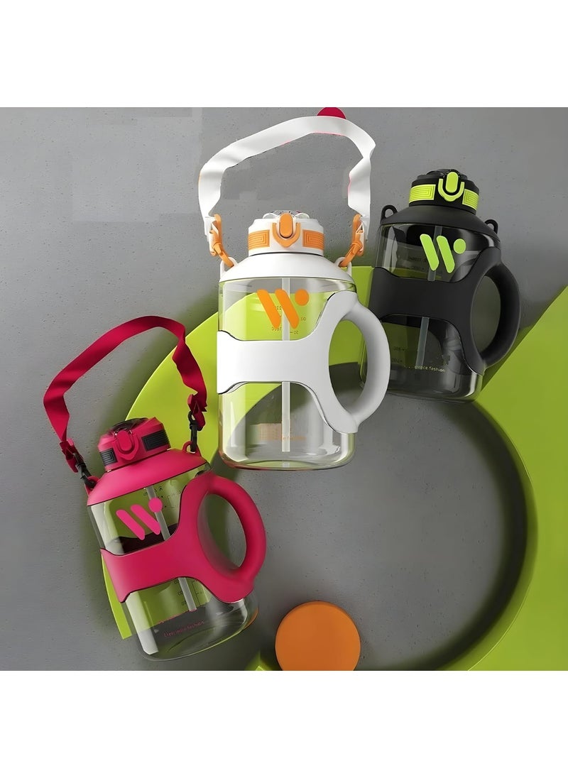Breewell Breewell 2200ml Sport Water Bottle With Strap Portable Durable Gym Fitness Outdoor Climbing Picnics Drinking Bottle | Multicolor  - Image 4
