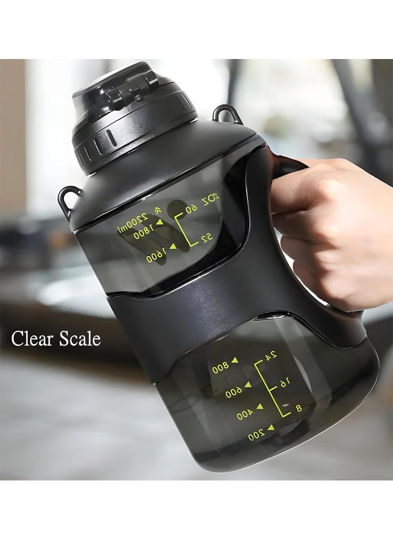 Breewell Breewell 2200ml Sport Water Bottle With Strap Portable Durable Gym Fitness Outdoor Climbing Picnics Drinking Bottle | Multicolor  - Image 3