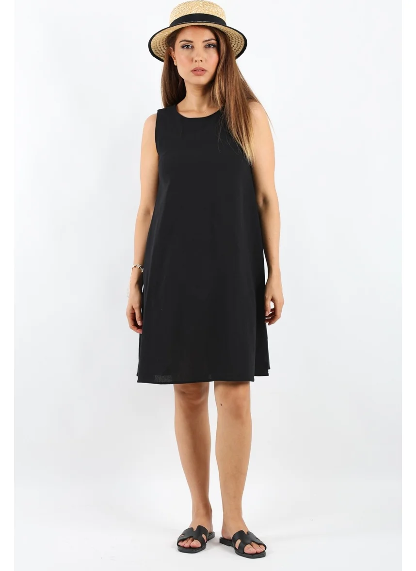 Ritnice Women's Amalfi Black A-Line Dress