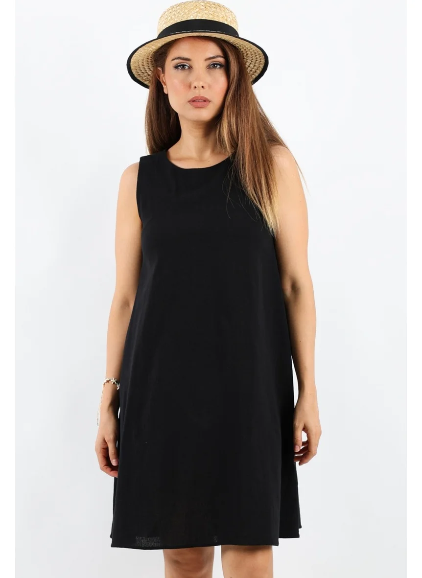 Ritnice Women's Amalfi Black A-Line Dress