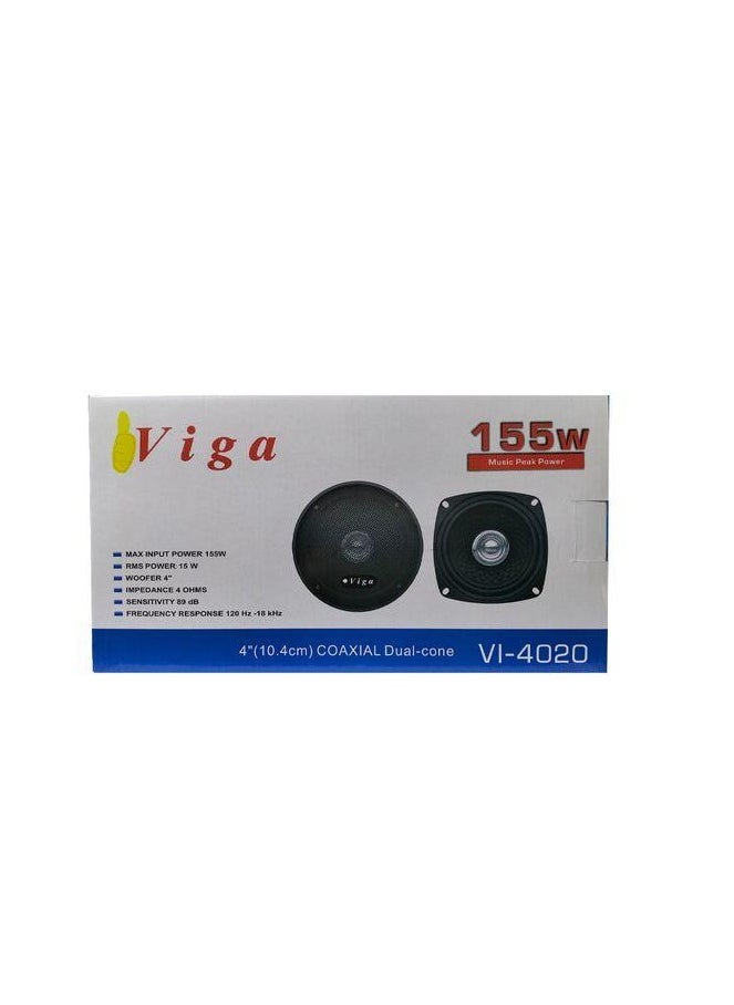VIGA Vega 155 watt 10 cm round car speaker set  - Image 4