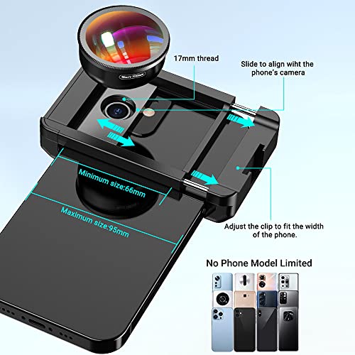 Sunydog 10X Macro Lens for Smartphone Micro Photography Lens Attachment with CPL Filter and Universal Clip Micro Phone Lens for Professional Macro Photography of Flowers Jewelry Food Details - Image 3
