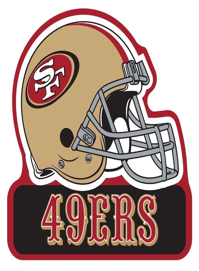 Aminco NFL San Francisco 49Ers 3" Heavy Duty Helmet Magnet - Image 2