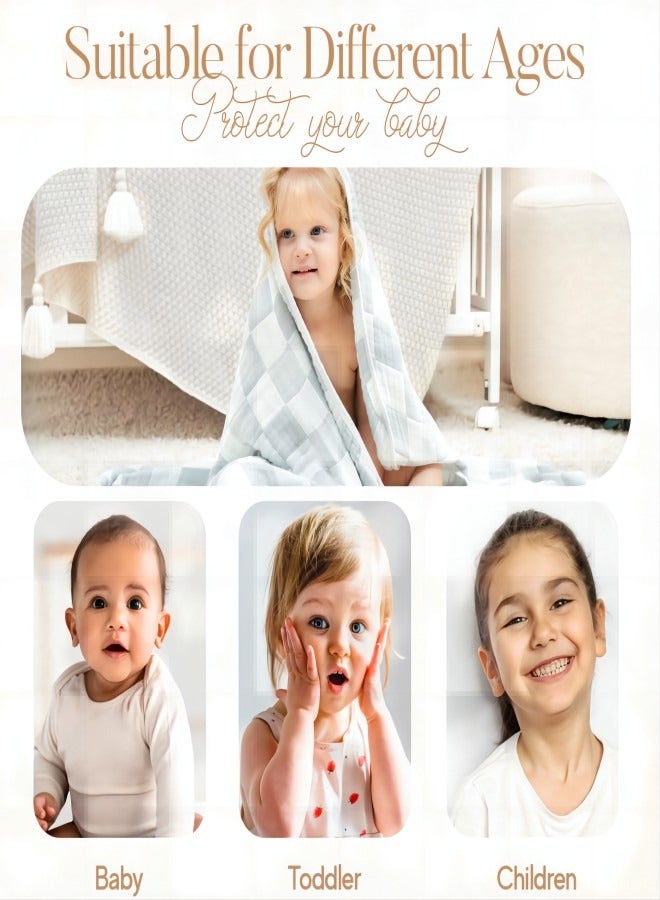 iMissiu Ultra Soft Muslin Baby Blanket, Made of Viscose from Bamboo and Muslin from Cotton, A Versatile 6-Layer Swaddle and Bed Blanket for Babies, Toddlers (2Pack) - Image 3