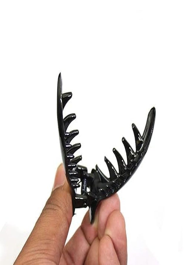 SMART VILLA TRADERS Hair Claw Clips, Black, Large Size, Pack (3, Black, Medium) - Image 5