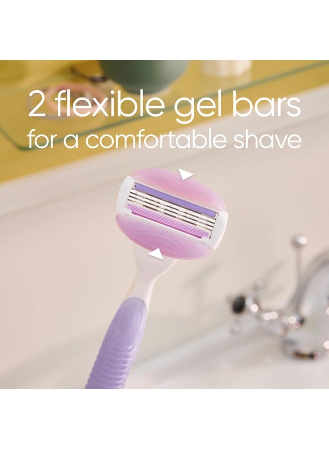 Venus Gillette venus comfort glide breeze 3 blades, 4 Count (Pack of 1) - Image 2