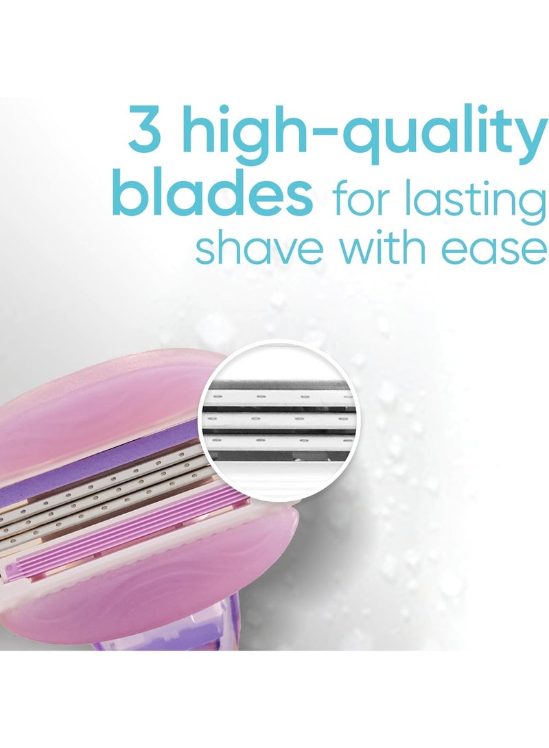 Venus Gillette venus comfort glide breeze 3 blades, 4 Count (Pack of 1) - Image 5