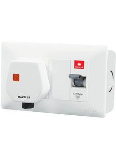 Havells Havells DBOXx MCB Protected Socket PVC Plastic Base Model (White)  - Image 2