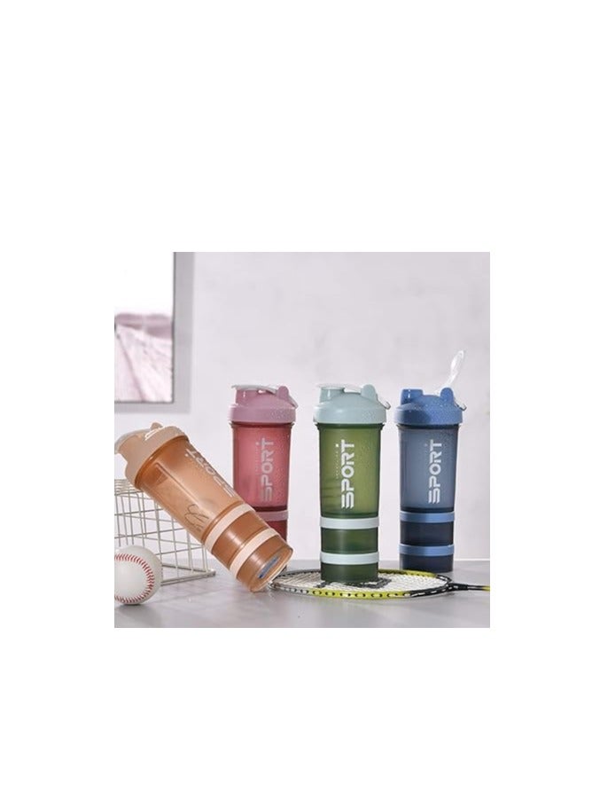 Spaceshoop Unbreakable Shaker Bottle Perfect for Protein Drinking, Work, Pre Workout, Sports, School, Gym, Yoga - Image 3