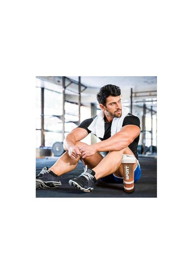 Spaceshoop Unbreakable Shaker Bottle Perfect for Protein Drinking, Work, Pre Workout, Sports, School, Gym, Yoga - Image 4