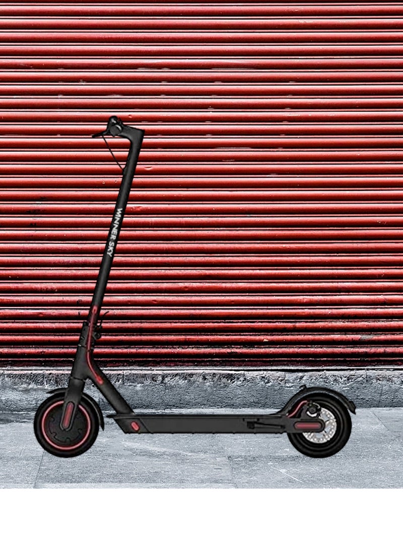 وينر سكاي سكوتر كهربائي مُحسّن - محرك ٣٥٠ واط، فرامل مزدوجة، سريع الطي (أسود) - Image 2