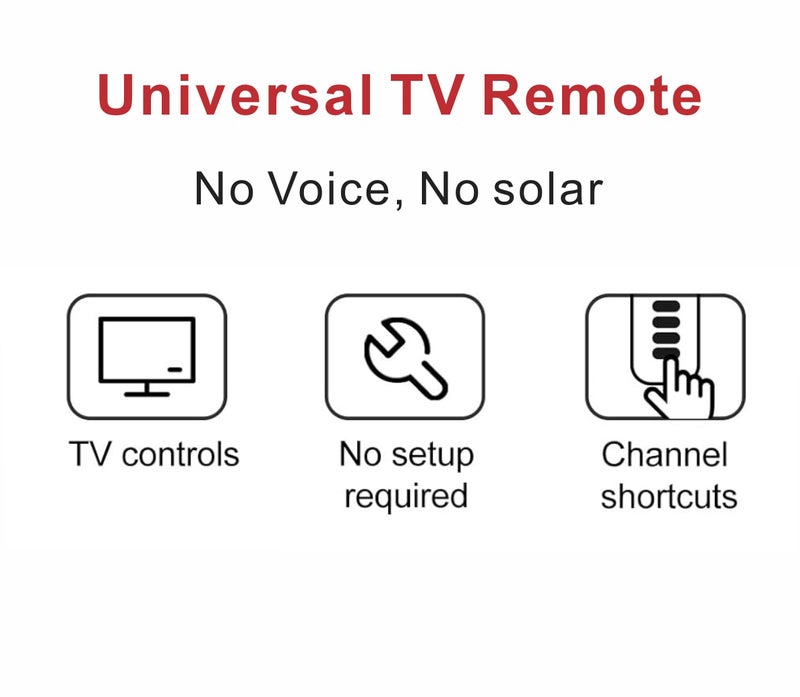 B BraiNice Big Button Universal TV Remote Control for LG, Samsung, Sony, Philips, PANASONIC Smart TV, Easy for The Elderly, Seniors, Elders, Older Adult, No Voice - Image 3