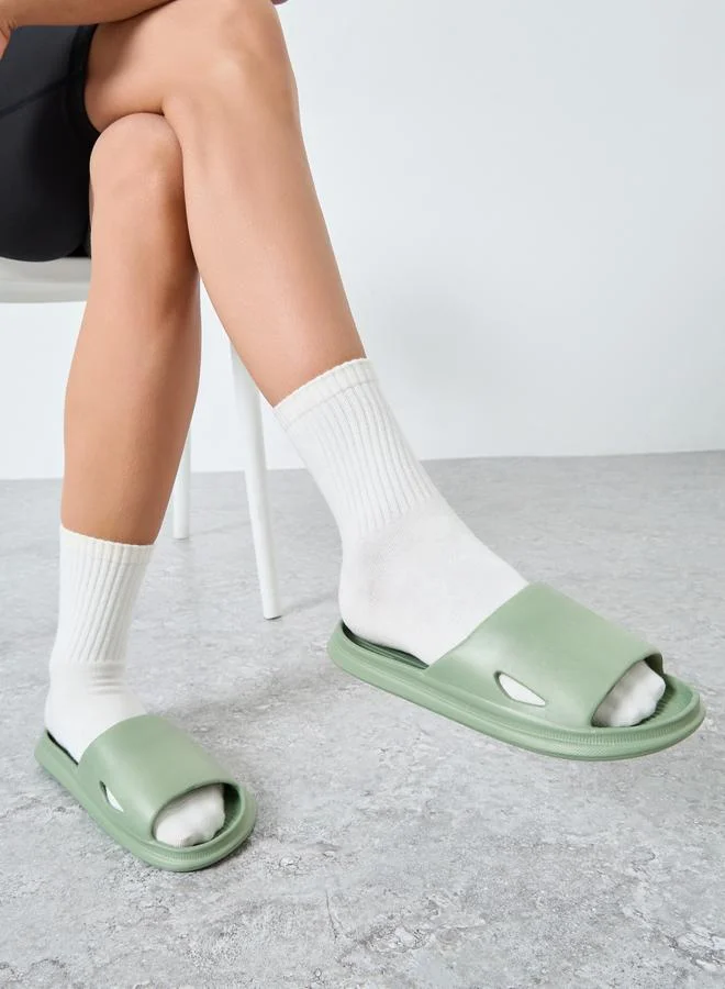 Styli Styli Green Comfort Side Cut Slides