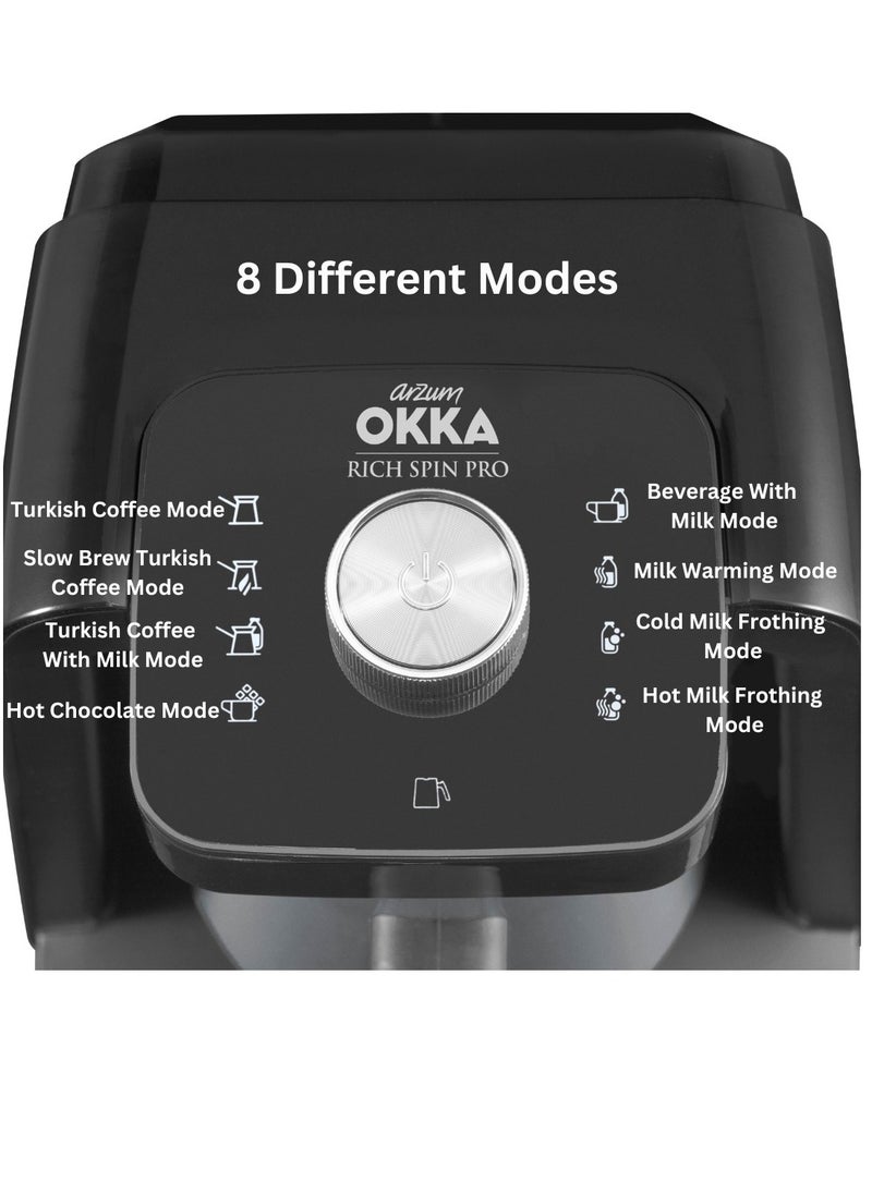 OKKA Rich Spin Pro Coffee Maker - 5 Cups - 700 Watts - 8 Modes