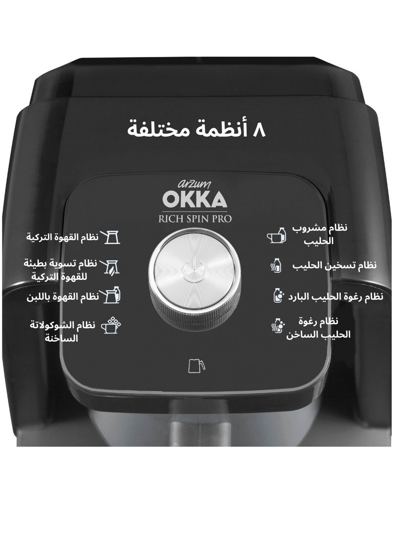 ارزوم اوكا ماكينة صنع القهوة اوكا ريتش سبين برو - سعة 5 اكواب - 700 وات - 8 انظمة مختلفة  - Image 5