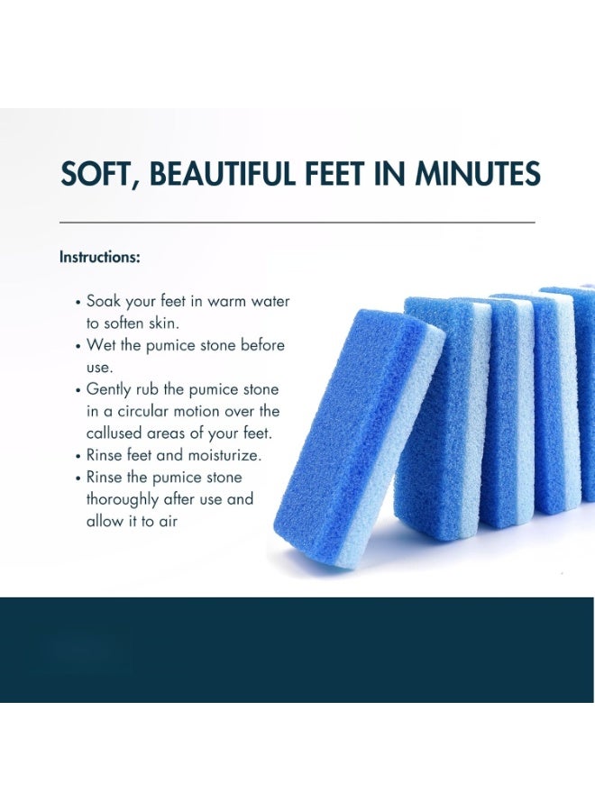 NANAO Pumice Stones, Pack of 6 Professional Grade Pumice Stone for Feet, Salon Quality Foot Callus Remover, Double Sided Foot Scraper, Home Manicure and Pedicure Tools - Image 3
