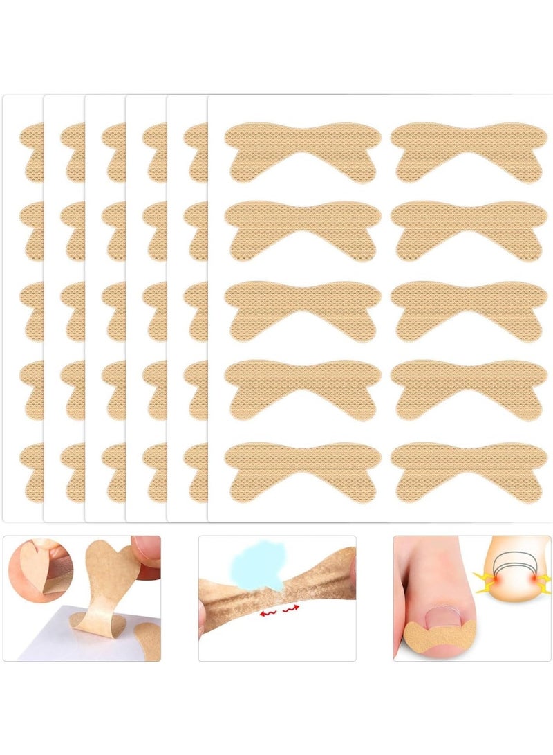 50 قطعة من لاصقات علاج أظافر القدم الغارزة في اللحم، ملصقات تصحيح أصابع القدم، أداة سريعة لإصلاح أظافر القدم الغارزة في اللحم - Image 1
