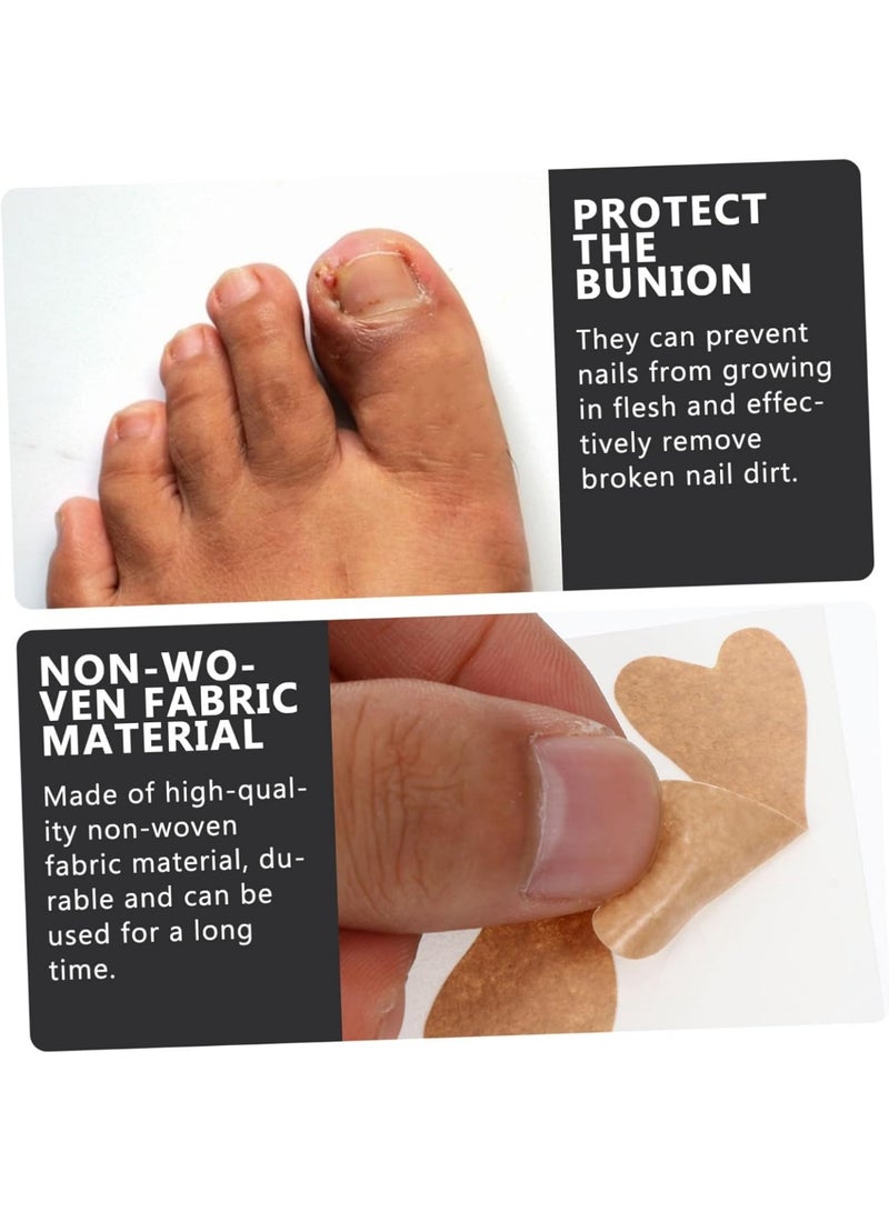 50 قطعة من لاصقات علاج أظافر القدم الغارزة في اللحم، ملصقات تصحيح أصابع القدم، أداة سريعة لإصلاح أظافر القدم الغارزة في اللحم - Image 4
