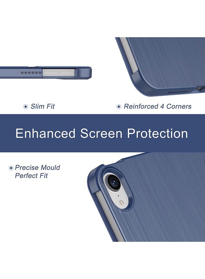 Soke for iPad Mini 7 Case A17 Pro, iPad Mini 7th/6th Generation 2024/2021- [Slim Trifold Stand + Auto Wake/Sleep], Protective Hard PC Back Cover for Apple iPad Mini 7/6 Gen 8.3 Inch - Navy - Image 5