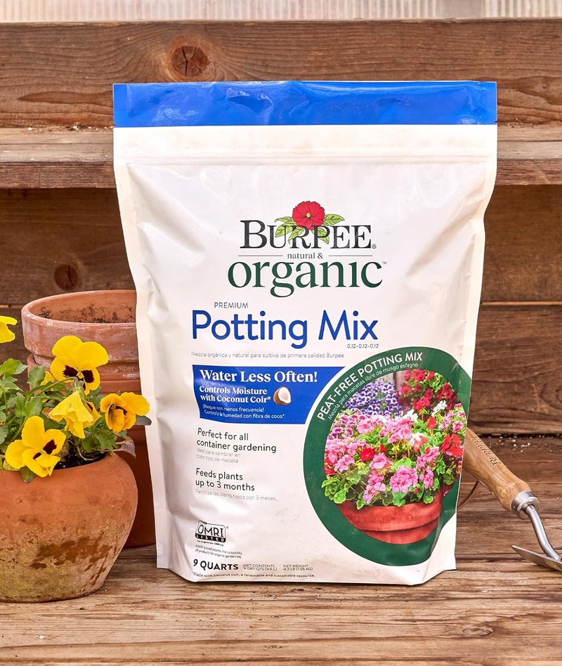 Burpee 9 Quarts  Premium Organic Potting Natural Soil Mix Food Ideal for Container GardenVegetable Flower  Herb Use for Indoor Outdoor Plant - Image 5
