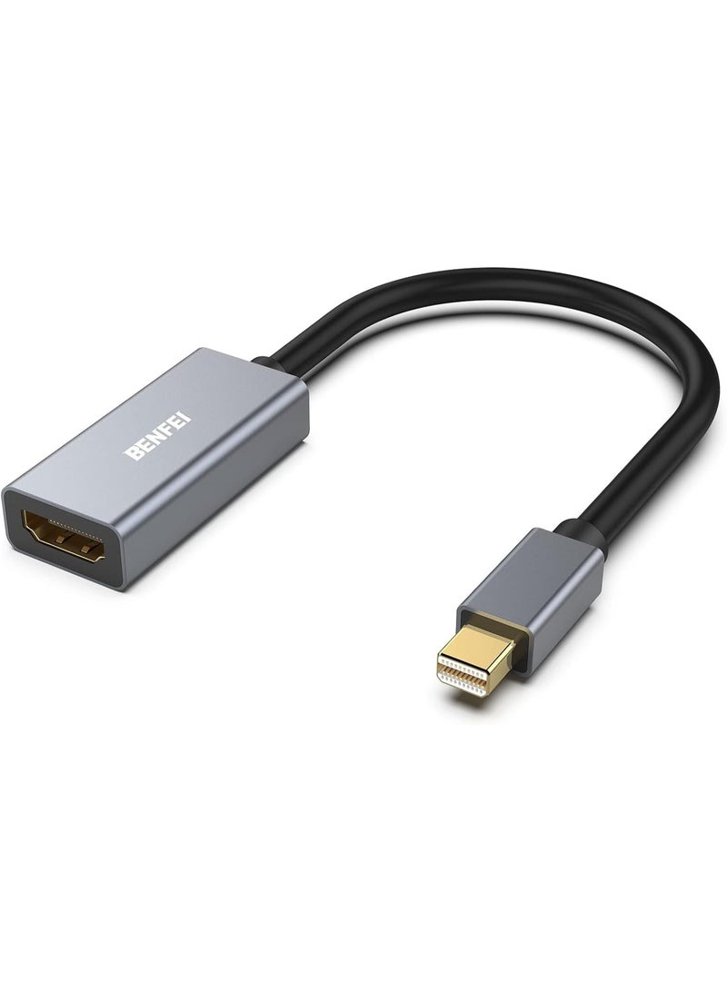 Benfei محول Mini DisplayPort إلى HDMI، محول BENFEI Thunderbolt 2 إلى HDMI متوافق مع MacBook Air/Pro، Microsoft Surface Pro/Dock، شاشة، جهاز عرض [موصلات مطلية بالذهب وقشرة من الألمنيوم] - Image 1