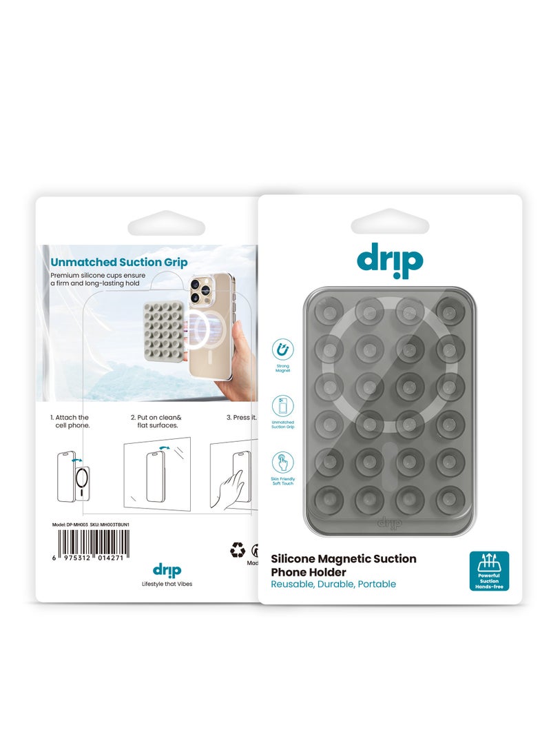 DRIP Magnetic silicone adhesive stand for mobile-black  - Image 4