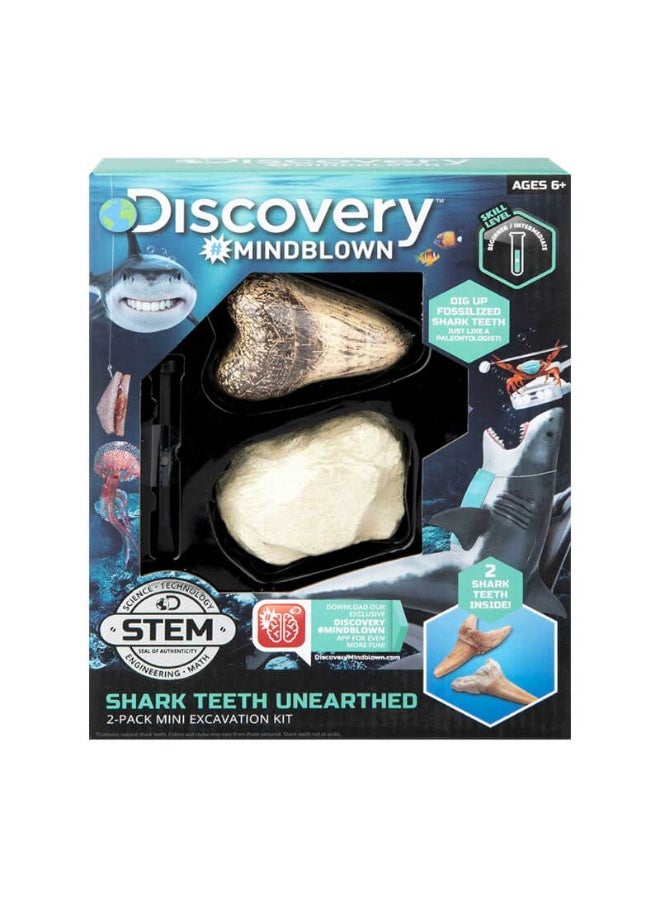 Discovery Mindblown Shark Teeth Unearthed Mini Excavation Kit (2 Pack) - Image 3