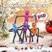 DODOMAGXANADU ألعاب فidget أنابيب البوب الروبوت للأطفال 4 حزمة لعبة فidget Pop أنبوب شفط تلسكوبي لتخفيف التوتر والقلق هدايا سلة عيد الفصح للأطفال للأطفال والمراهقين 4 حزمة روبوت - Image 4
