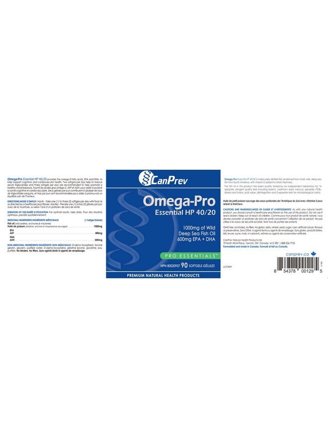 CanPrev Omegapro Essential Hp 4020 Softgels 90 Count - Image 5