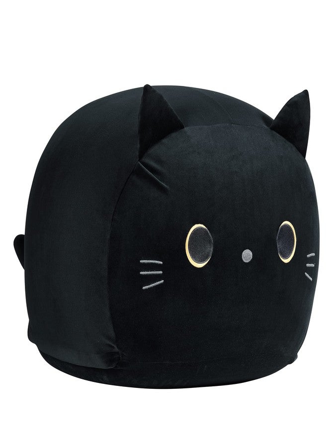 cuebear Stuffed Animal Storage Bean Bag Chair Cover for Kids Black Cat Beanbag Chair for Girls Large Size Toy Organizer Cover Only Without Filling - Image 1