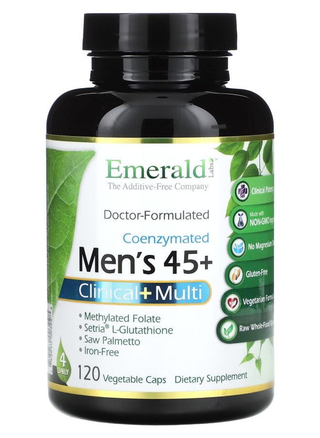 Coenzymated Men's 45+ Clinical+ Multi 120 Vegetable Caps - pzsku/ZF5080085B6BD066ABE92Z/45/_/1729515463/333bd184-0596-400b-a721-88b085a477a1