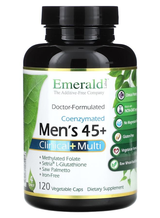 Emerald Laboratories Coenzymated Men's 45+ Clinical+ Multi 120 Vegetable Caps