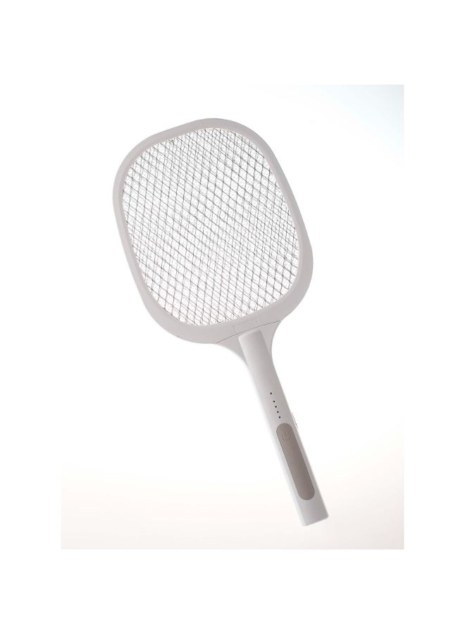 صن تك مضرب البعوض الكهربائي القابل لإعادة الشحن مع ضوء وقاعدة بألوان متنوعة - Image 4