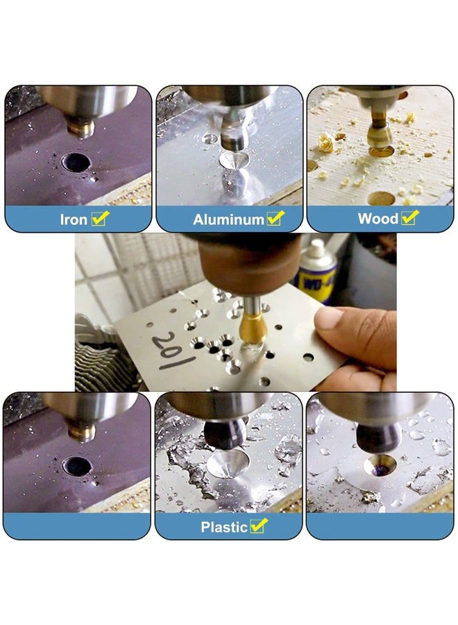 KEWAYO Titanium Countersink Bits - 4Pc 90° Set for Wood/Metal - Image 5