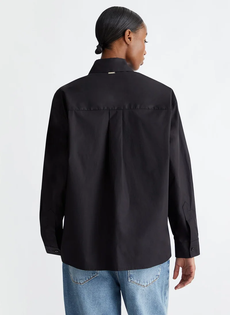 Liu Jo Oversized shirt with mini-studs