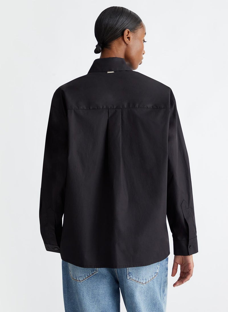 Liu Jo Oversized shirt with mini-studs - Image 2