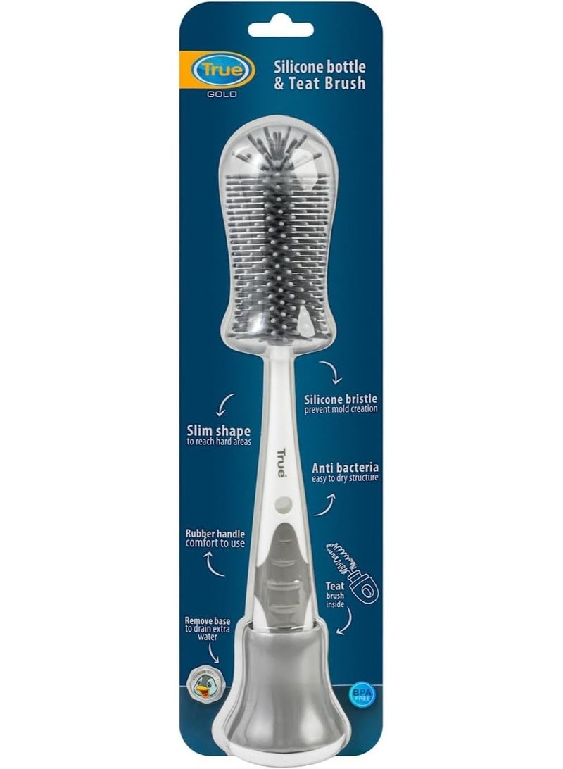 ترو فرشاة تنظيف زجاجات مصنوعة من السيليكون &فرشاة الحلمة بالداخل - Image 1