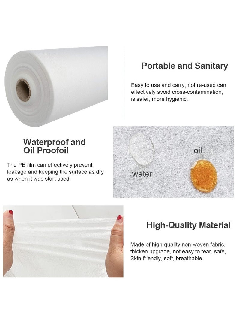 Disposable Bed Roll, Non-Woven Massage Table Sheets, size 200 X 80cm, Examination Table cover, Bed Cover for Health care, Nursery, Massage, Salon Beauty, Spa. 50pcs/Roll - Image 4