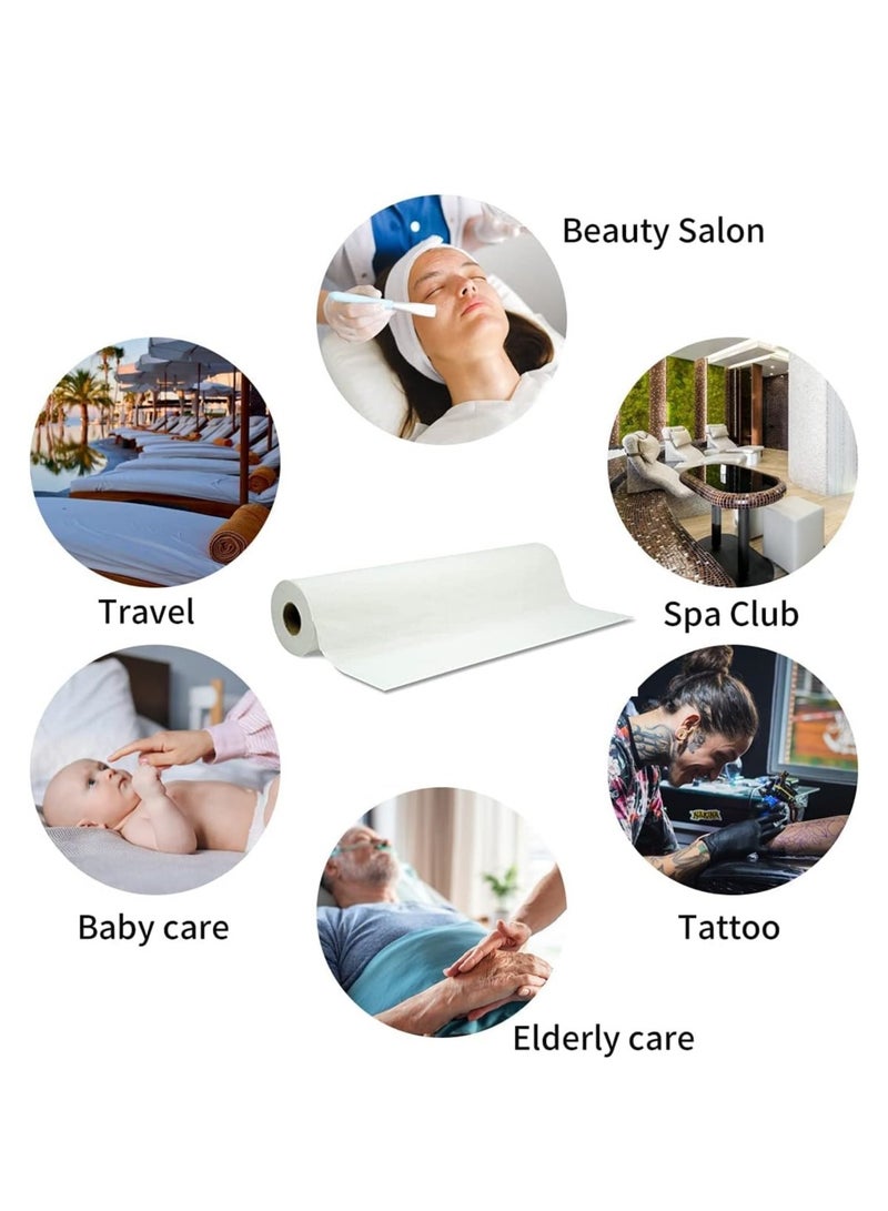 Disposable Bed Roll, Non-Woven Massage Table Sheets, size 200 X 80cm, Examination Table cover, Bed Cover for Health care, Nursery, Massage, Salon Beauty, Spa. 50pcs/Roll - Image 5