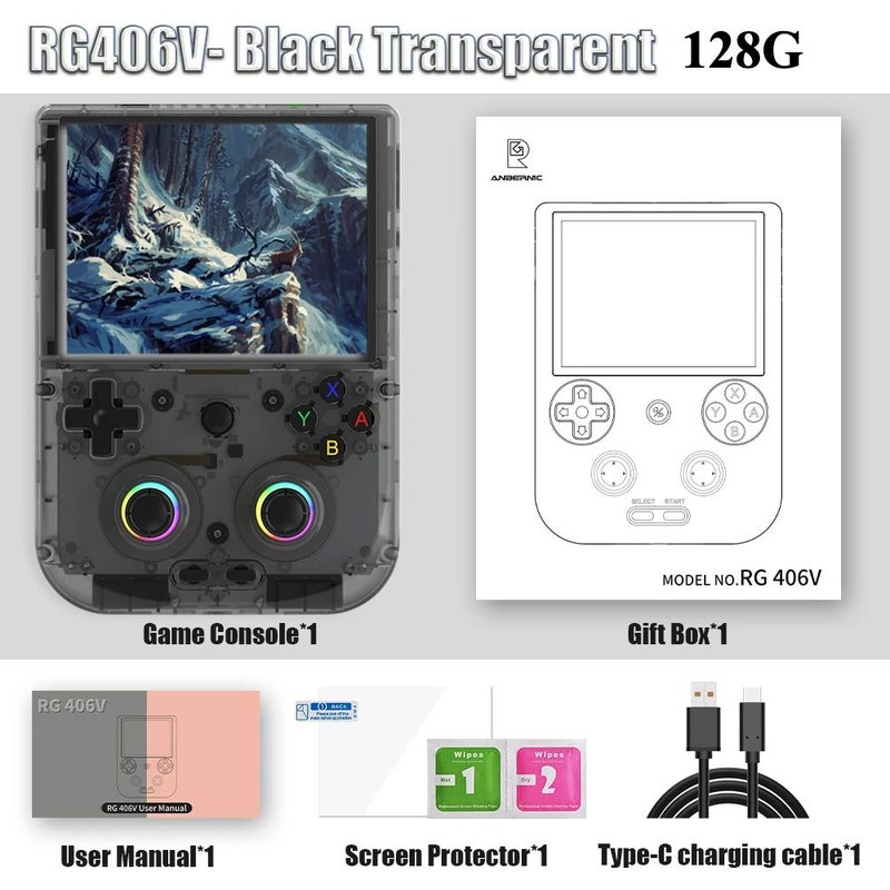 أنبيرنيك ملحقات ألعاب Anbernic RG406V - أسود - Image 1