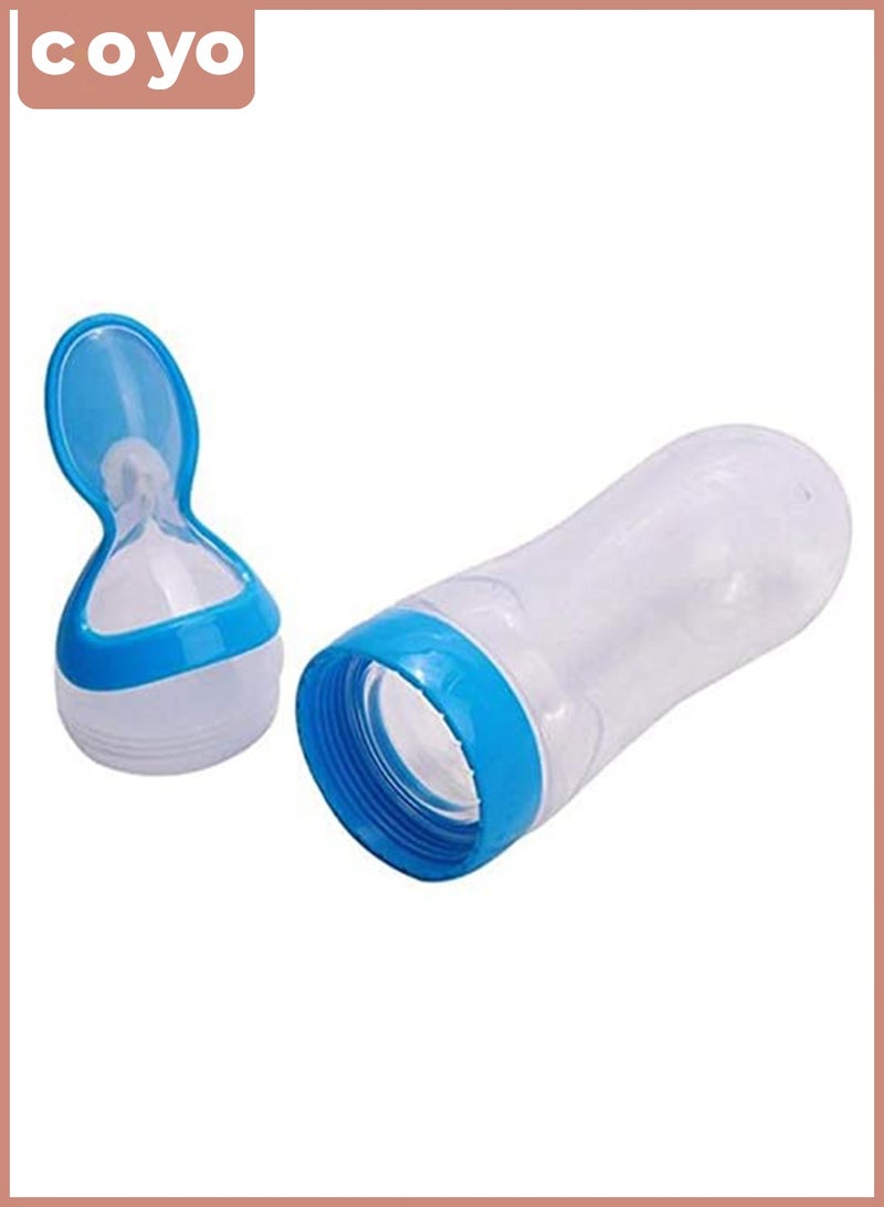 COYO Baby Silicone Squeeze Cereal Feeding Bottle, Leak Proof Food Dispensing Spoon Bottle for Fruit Puree, Rice Paste & Semi-Solid Food - Image 3