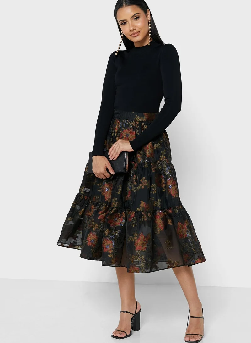 Ted Baker High Neck Printed Dress