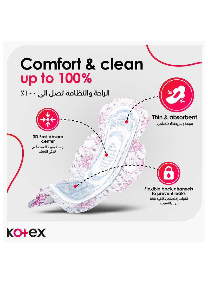 Kotex Ultra Thin Pads, Super Size Sanitary Pads with Wings, 8 Sanitary Pads - Image 4
