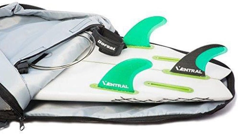 Dorsal Travel Shortboard and Longboard Surfboard Board Day Bag Cover Black/Grey Nylon 5'7 - Image 3