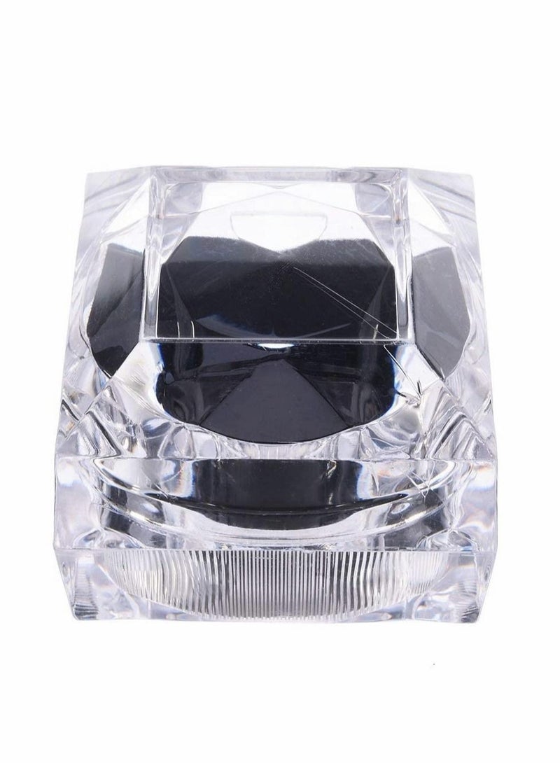 Excefore Clear Crystal Ring Gift Boxes, 12 pcs Earrings Jewelry Storage Box Acrylic Display Organizer Case for All Kinds of Ring Earrings Velvet Insert Black - Image 4
