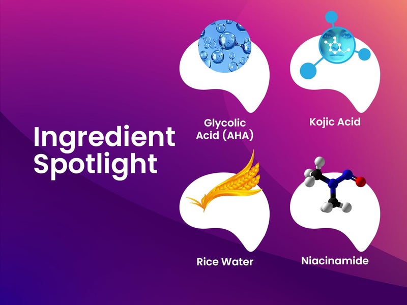 Get Nectar Happiness احصل على كريم نكتار السعادة بتركيز 6% من حمض الجليكوليك مع كريم 2% من حمض الكوجيك لتقشير البشرة وتفتيحها ومكافحة حب الشباب والبقع لجميع أنواع البشرة للرجال والنساء 100 مل - Image 4