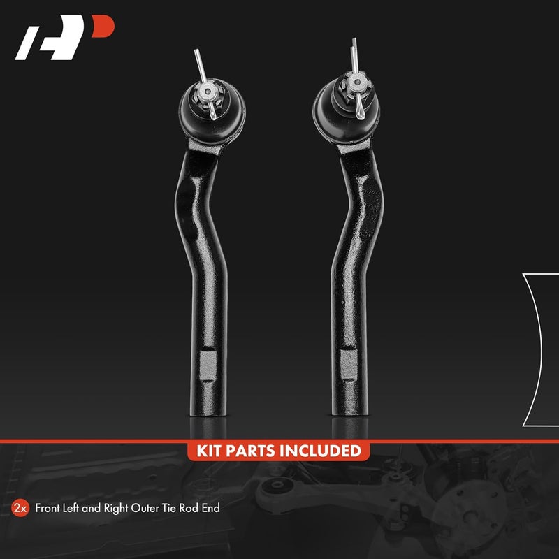 A-Premium Front Outer Tie Rod Ends for Toyota Yaris & Scion iA - Image 3